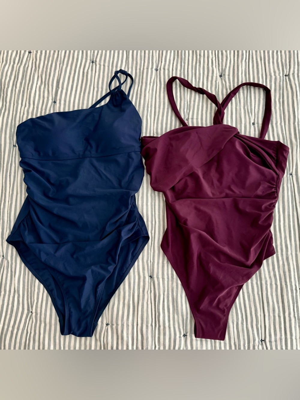 Pair of Cupshe & Hilor One Piece Swim Suits